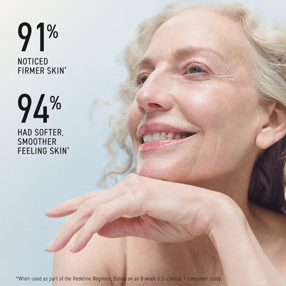 Rodan + Fields redefine triple defense cream application on hand demonstrates daily routine