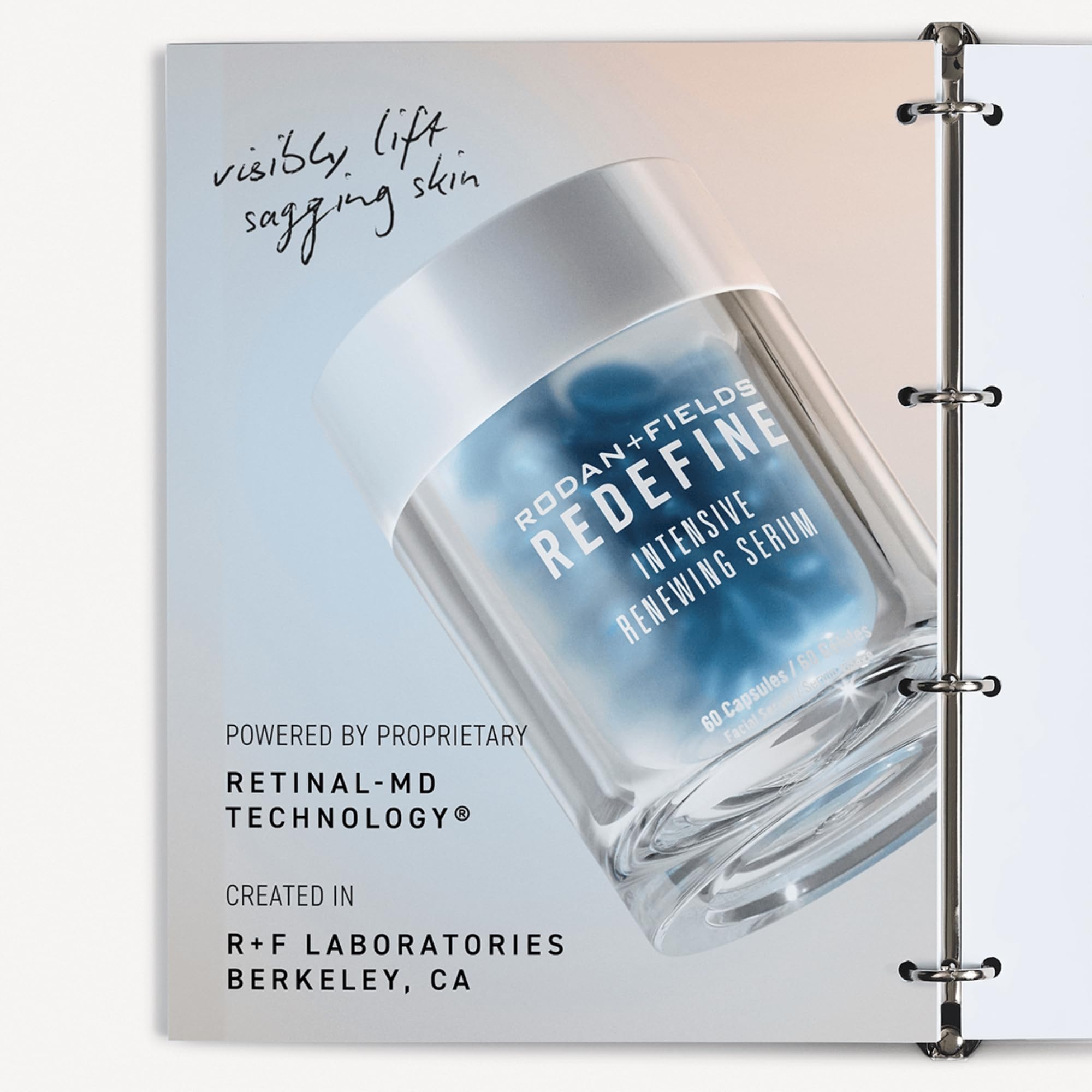 Rodan + Fields Retinol Night Serum capsules closeup highlighting vitamin A benefits
