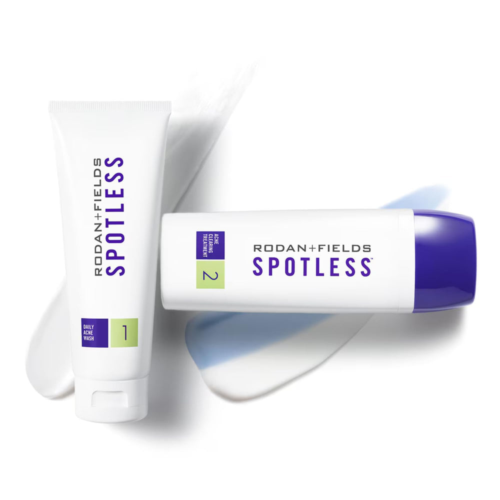 RODAN + FIELDS Spotless Daily Acne Wash foam texture for deep cleanse and shine control.