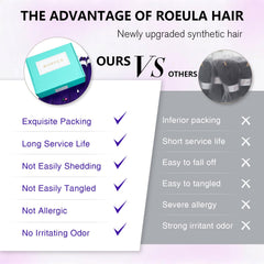 Roeula purple braiding hair easy installation demonstrates quick styling for long braids