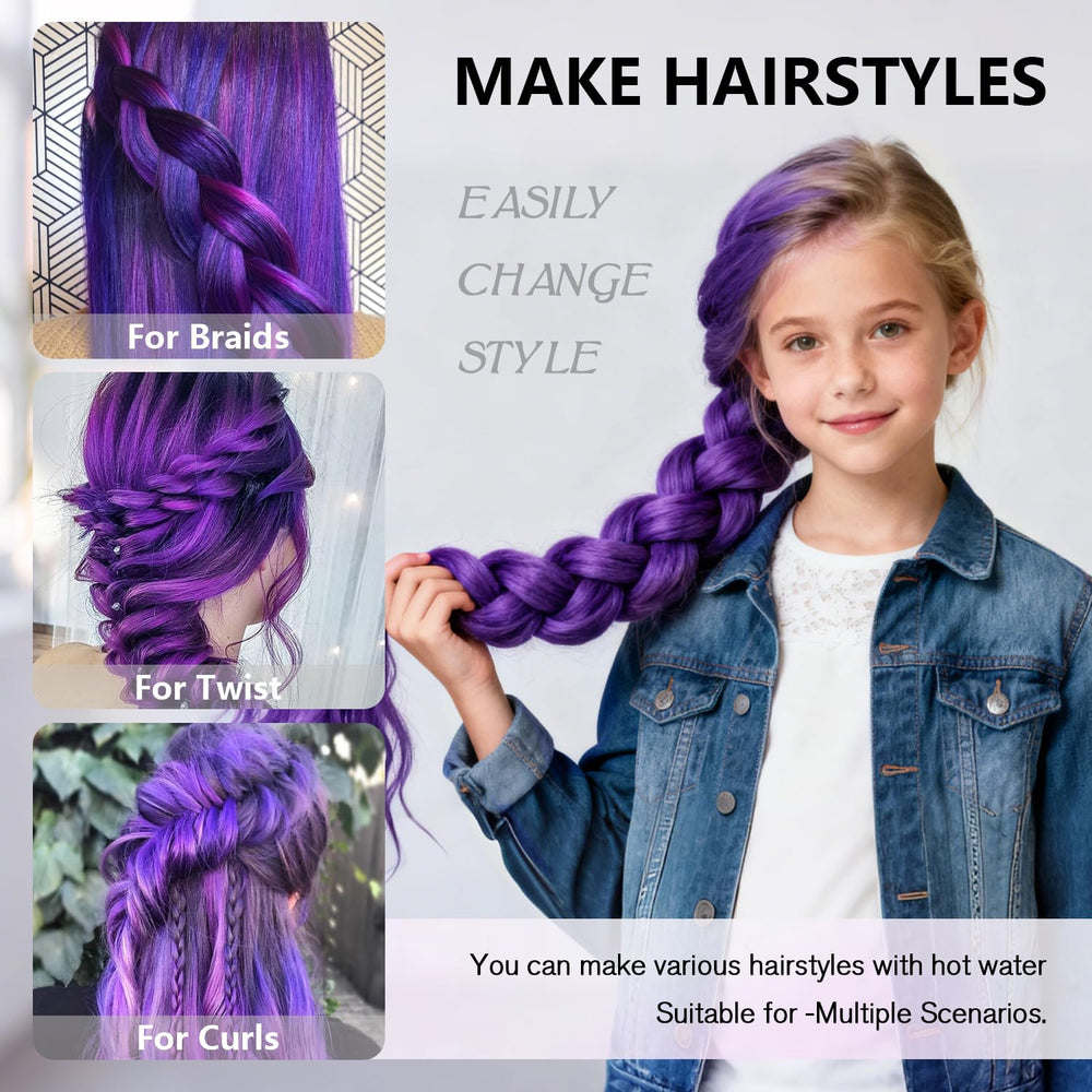 Roeula purple rumi hair hot-water setting feature helps reset style