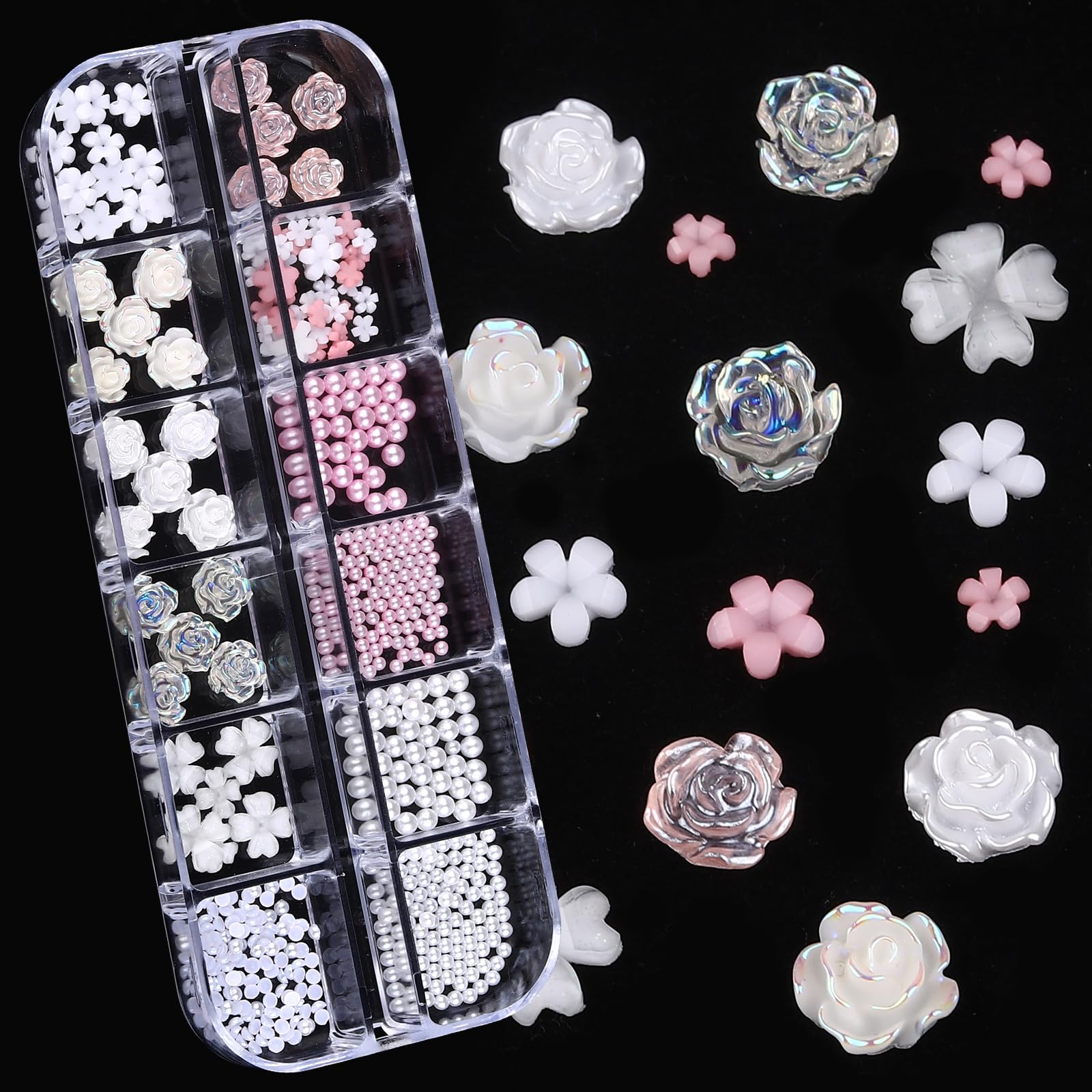 ROFIBUT Nail Charms 3D pieces add luxe texture to nails