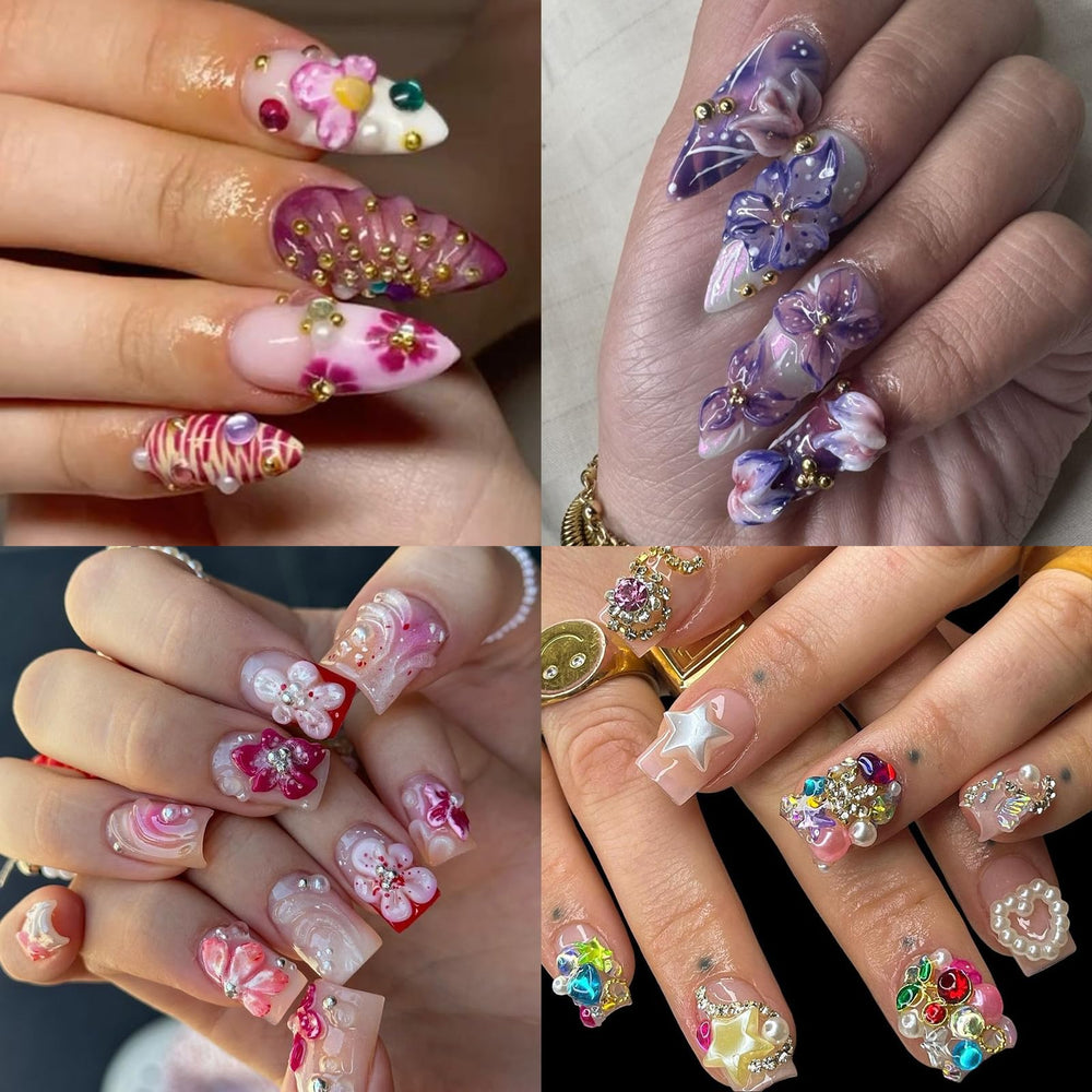 ROFIBUT Nail Charms shiny crystals catch light for dazzling accents