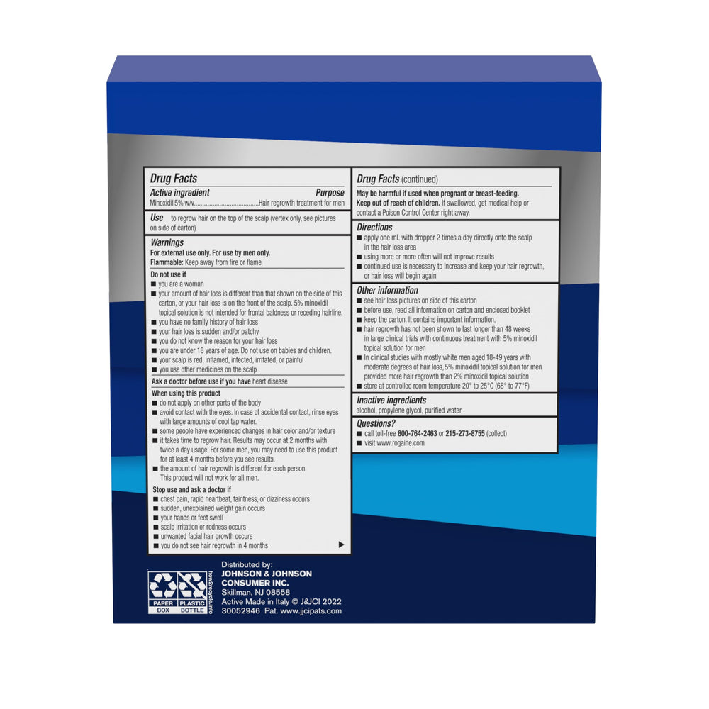 Rogaine dermatologist recommended brand label signaling trusted option