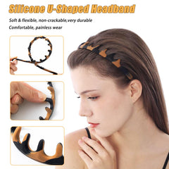 ROISDIYI diadema con dientes antideslizantes, ideal para ejercicios.