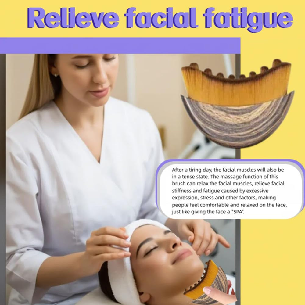 ROKATY Lymphatic Contour Face Brush part of a relaxing self-care ritual.