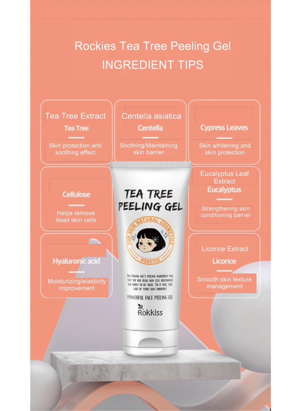 ROKKISS Tea Tree Peeling Gel in daily routine for gentle exfoliation