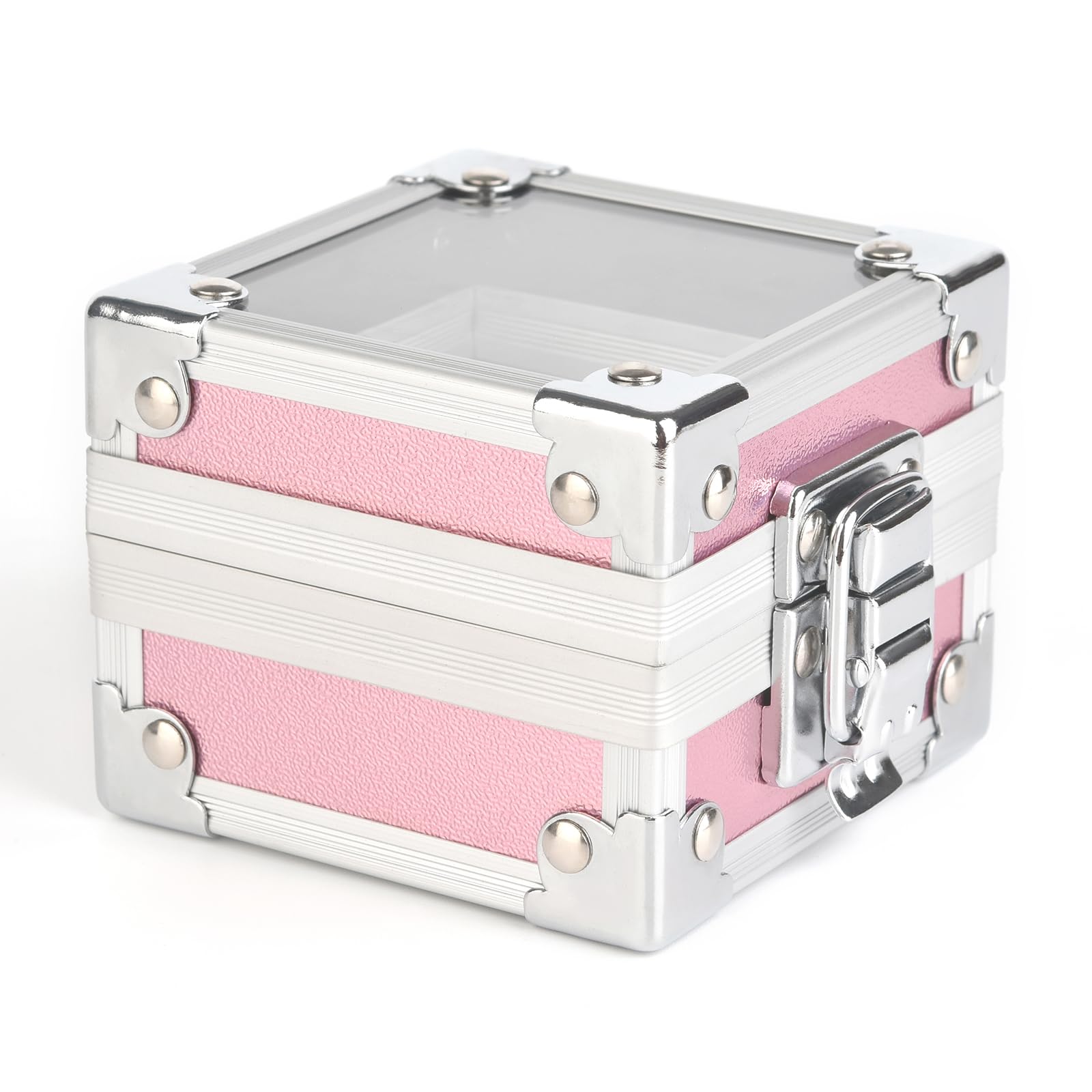 Rolabling clamshell design ensures compact portability for on-the-go nail art.