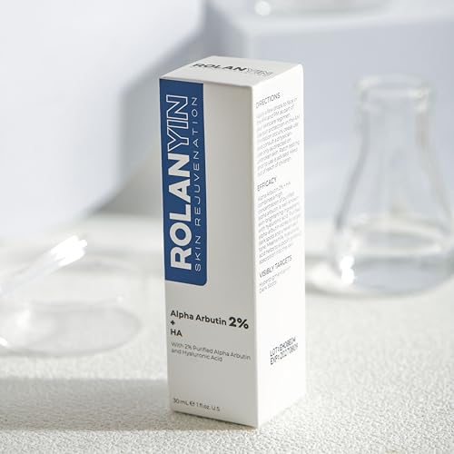 ROLANYIN Alpha Arbutin 2% Serum in-hand—gentle, daily-use option.
