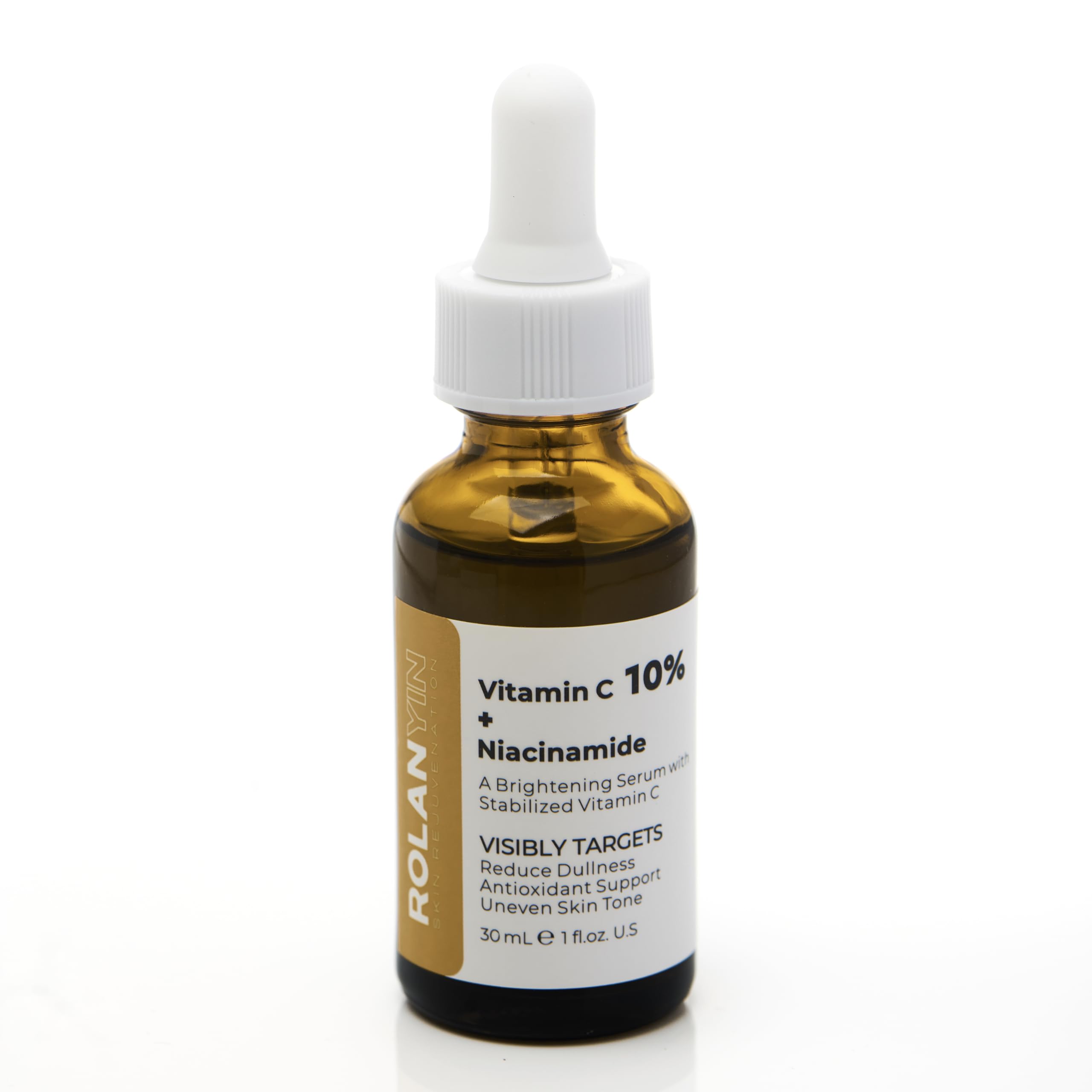 ROLANYIN Morning glow routine image suggests daytime radiance with sunscreen.