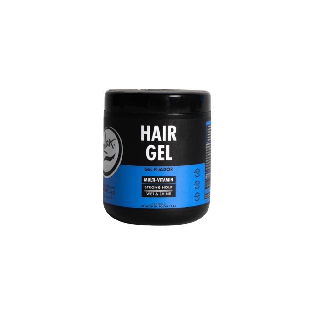 Rolda Classic Styling Gel bottle-dispense shows easy application with lasting hold for daily styling.