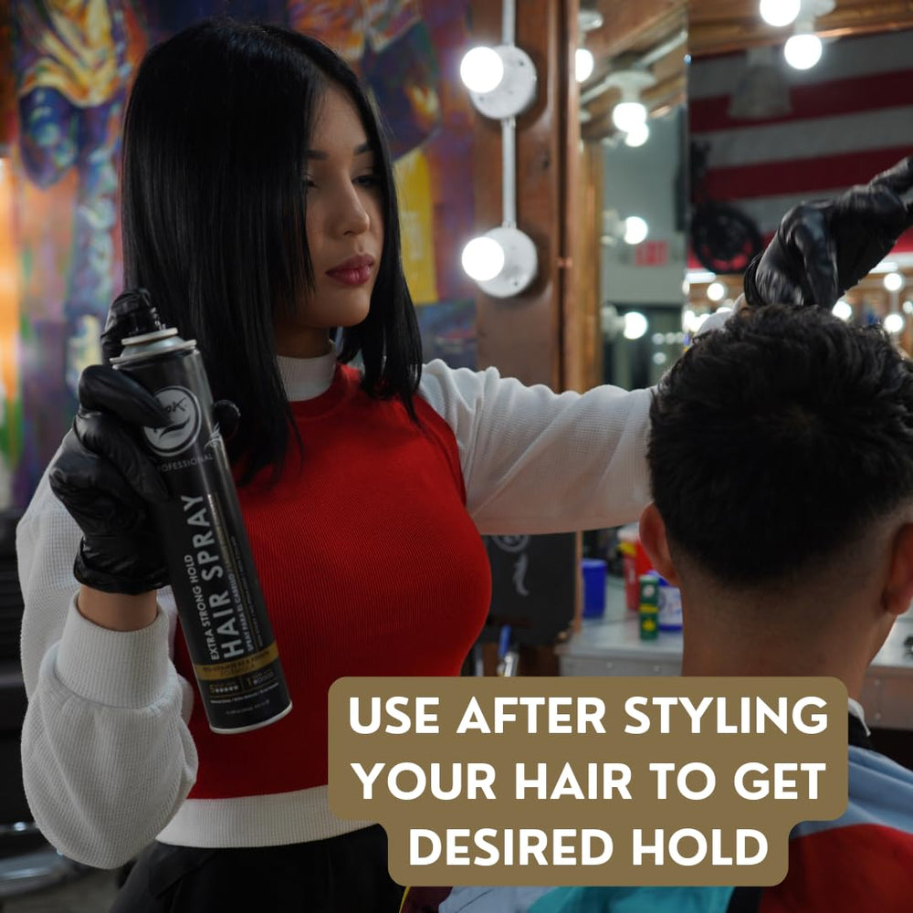 Rolda easy-application spray helps quick daily styling.