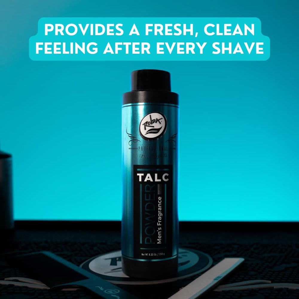 Rolda Talc helps calm itchy skin after shaving for comfortable daily use.