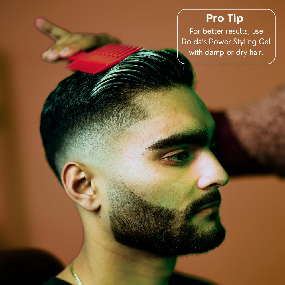 Men and women with short hair using Rolda gel