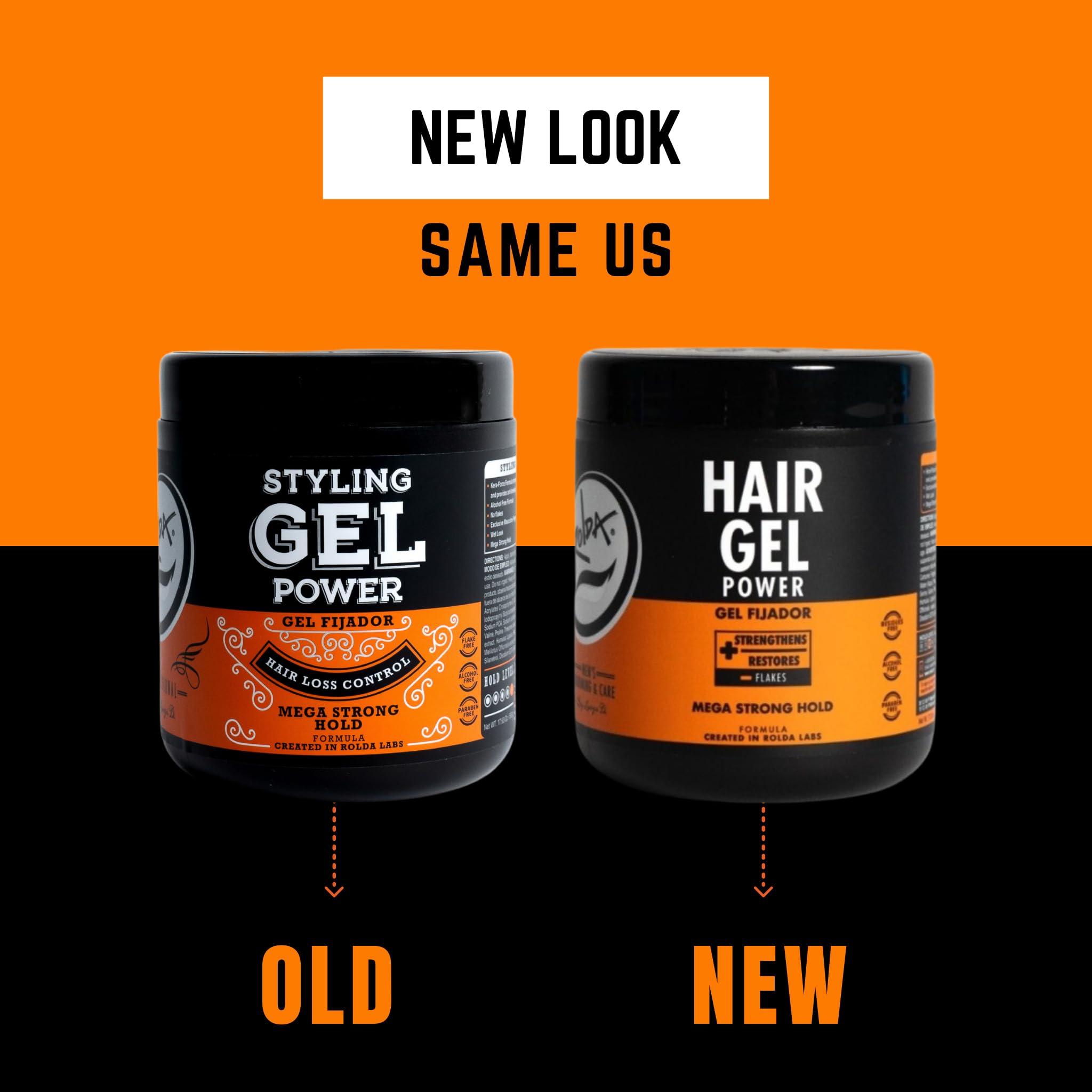 Rolda Power Styling Gel application demonstrates easy shaping and spiking.