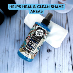 Rolda Urban After Shave Tonic cap closeup highlights hygienic cap and easy application.