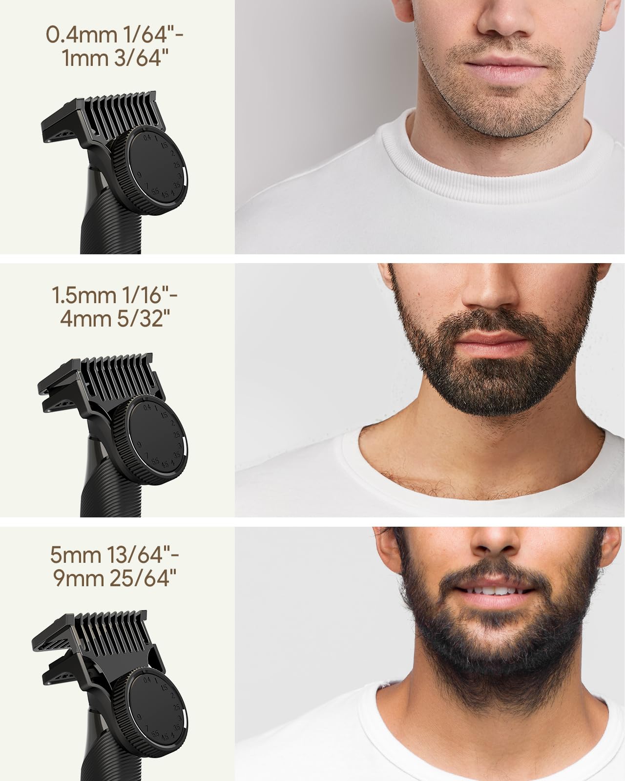 Roleader Xpert T guard 0-4-9mm enables adjustable cuts for versatile styling.