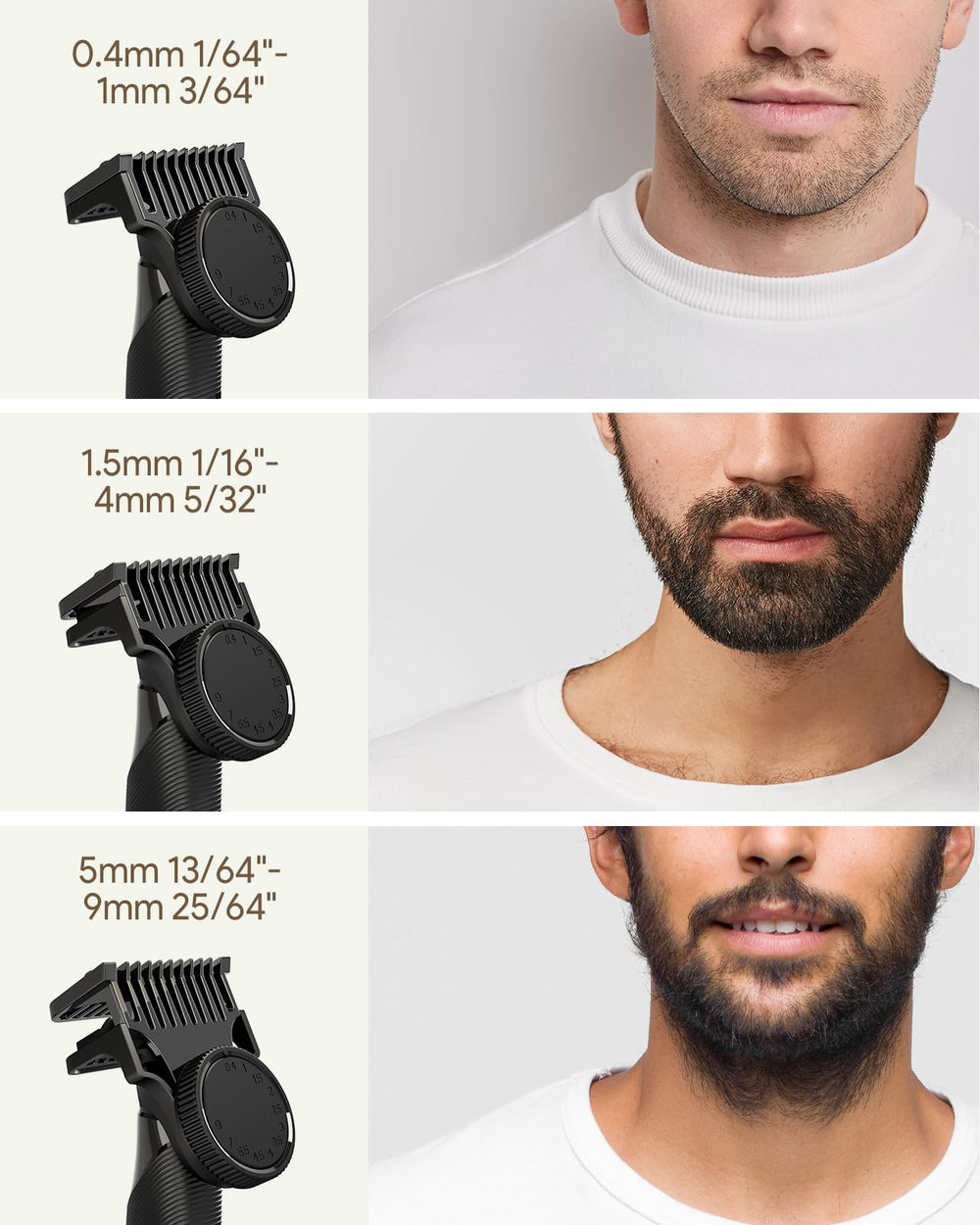 Roleader Xpert T guard 0-4-9mm enables adjustable cuts for versatile styling.