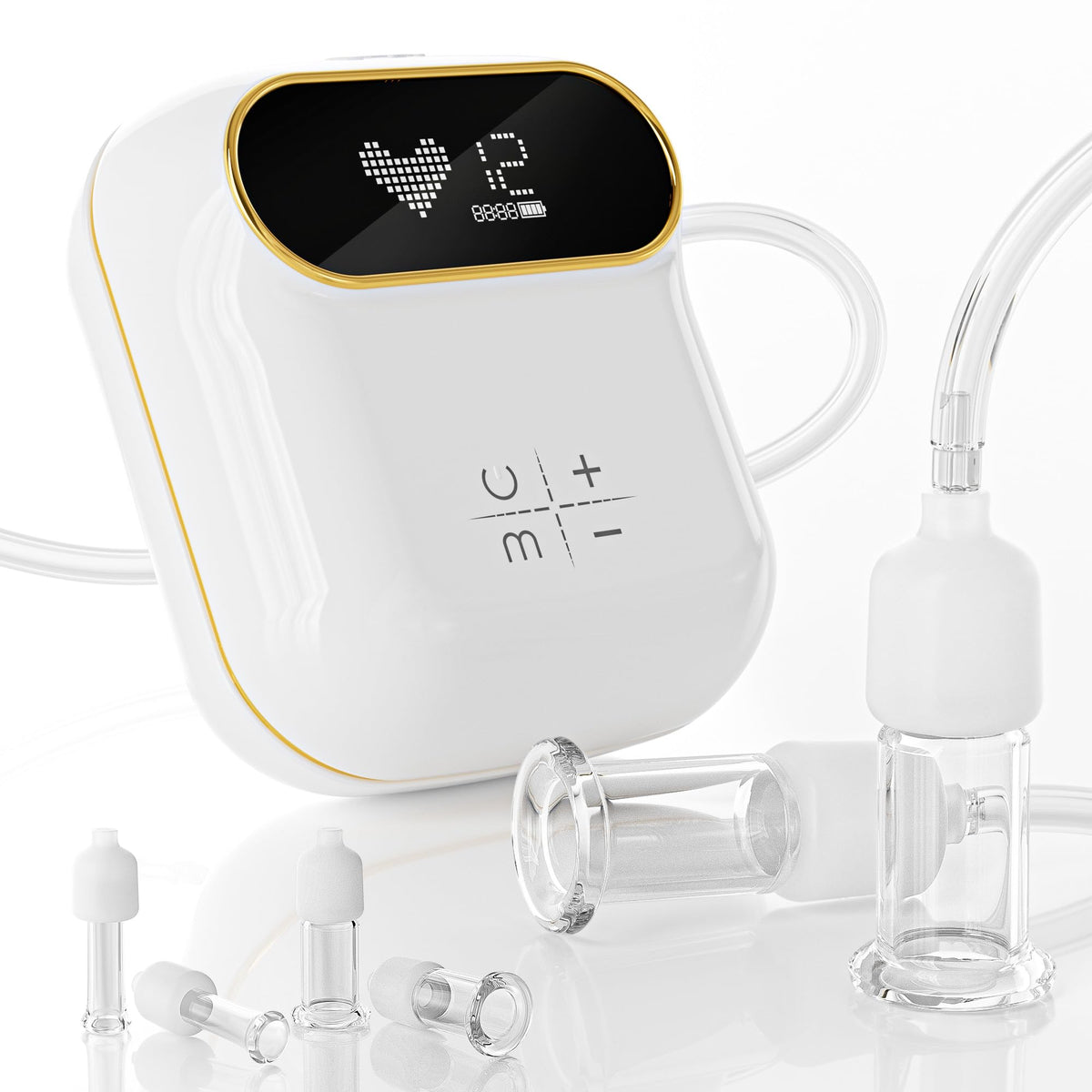 Rolevin electric facial cupping set glass 3in1 for facial rejuvenation and massage