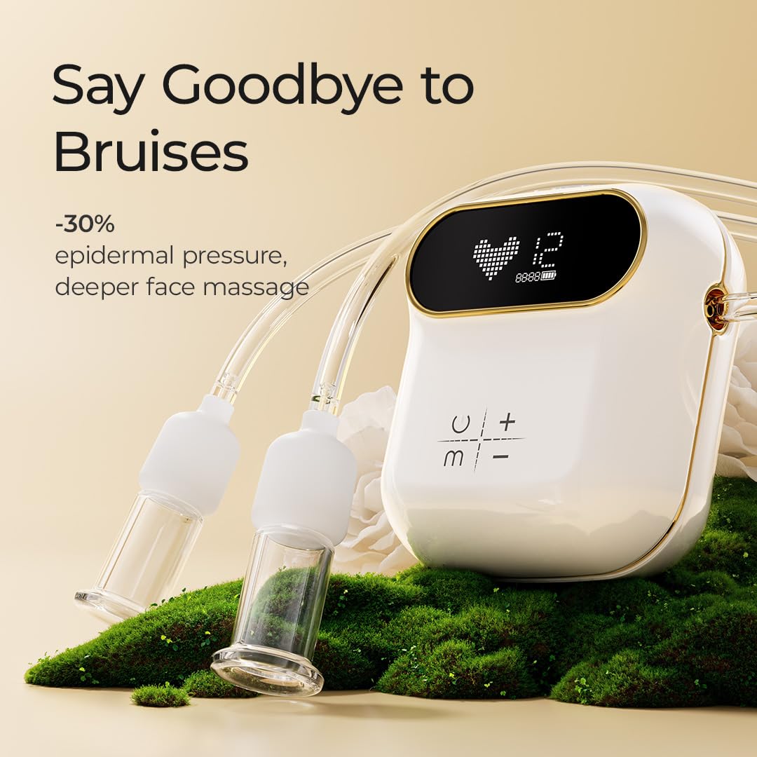 Rolevin gua sha tools accompany the set for improved blood circulation and puffiness reduction