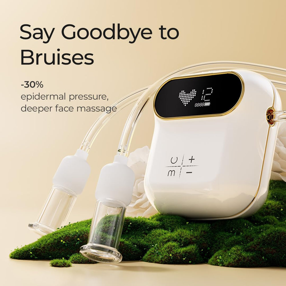 Rolevin gua sha tools accompany the set for improved blood circulation and puffiness reduction
