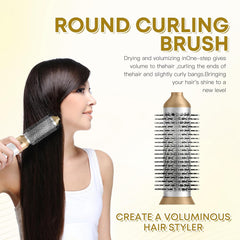 Roll With Us Depot detachable air curler demonstrated for travel-friendly curling versatility