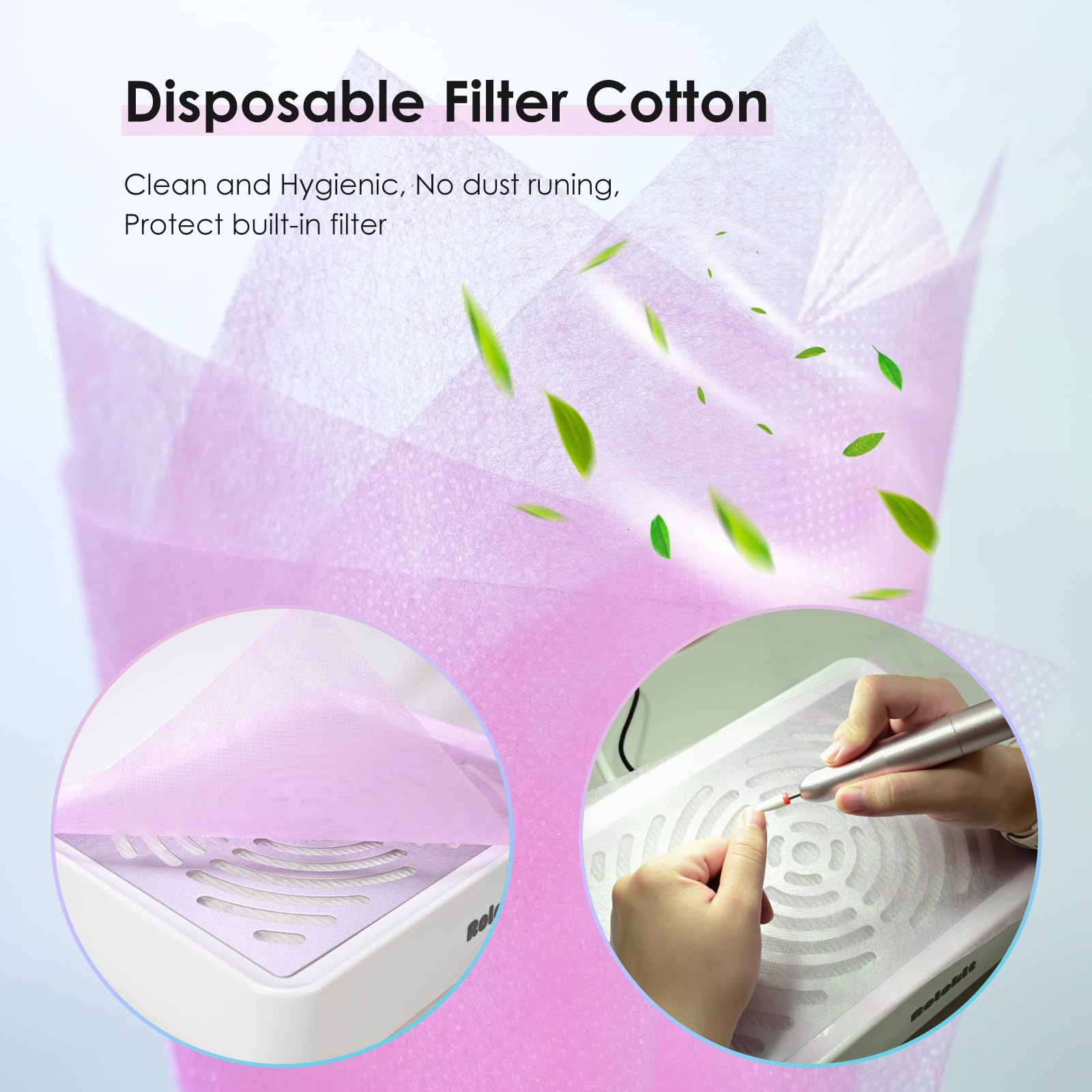 Rolokit filter options with reusable mesh and disposable filters for clean air