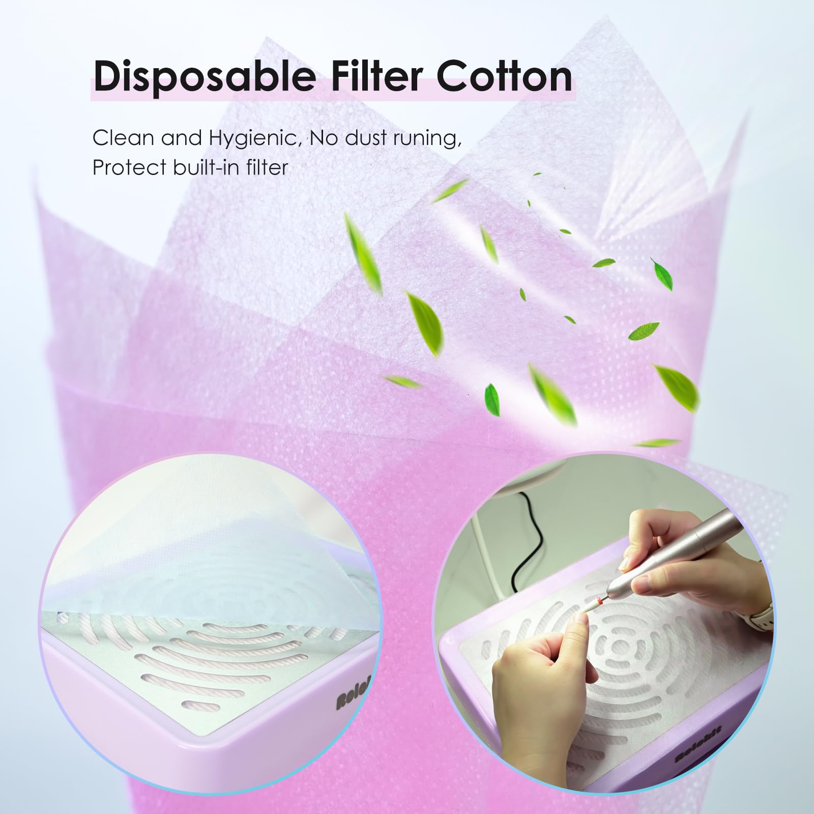 Rolokit LED lamp plug-and-play setup supports at-home step-by-step nail art