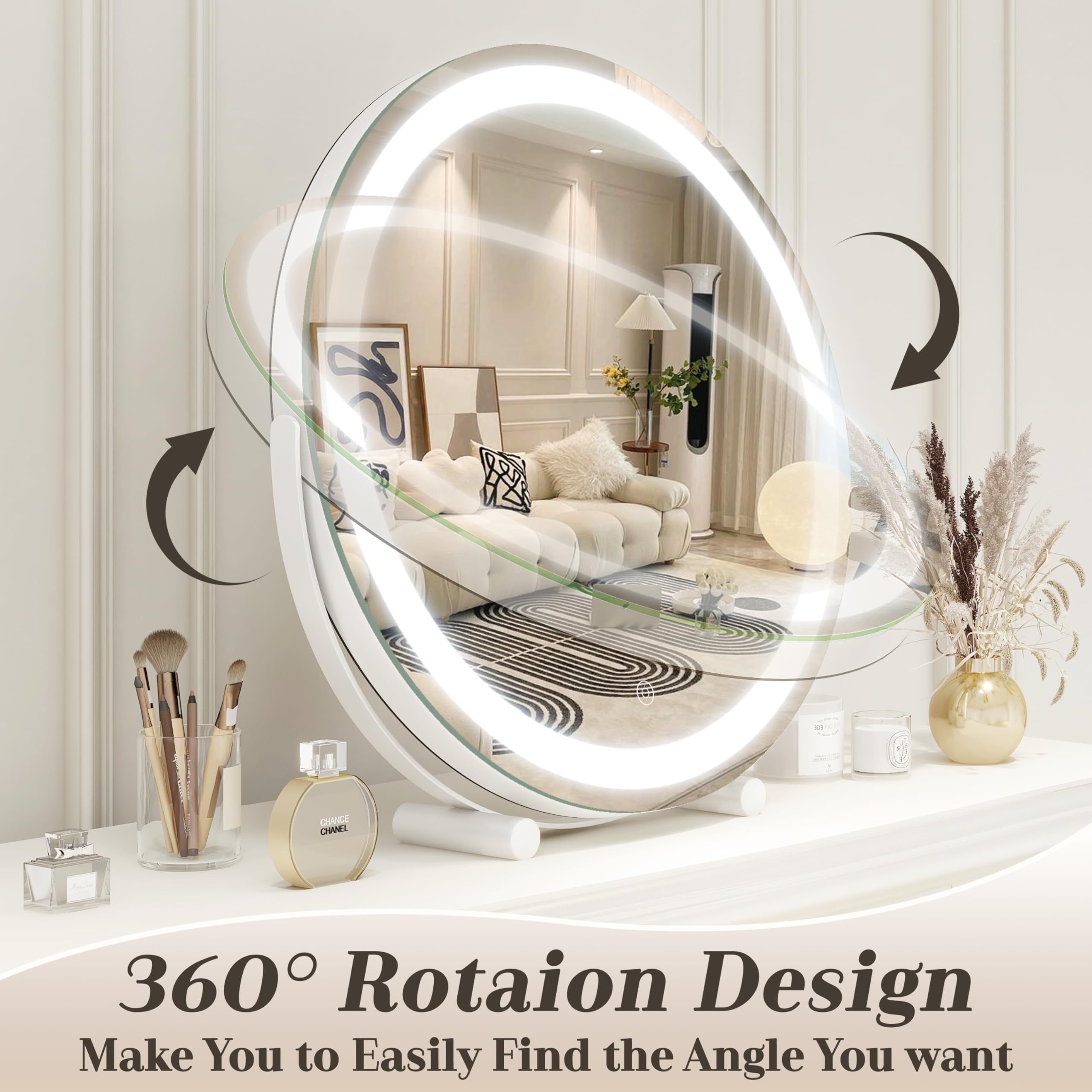 ROLOVE gift-ready vanity mirror packaging for holidays or birthdays.