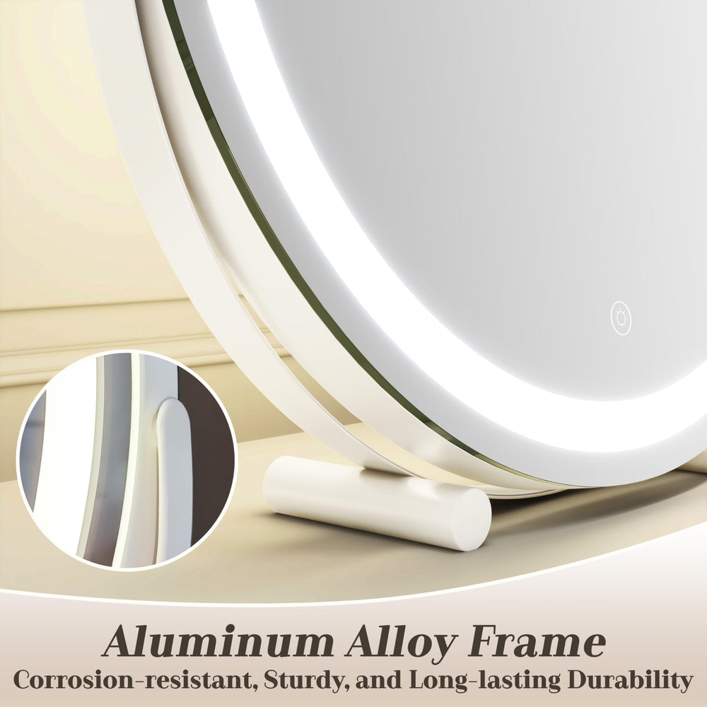 ROLOVE warm-to-cool light options for skin-tone makeup with accuracy.