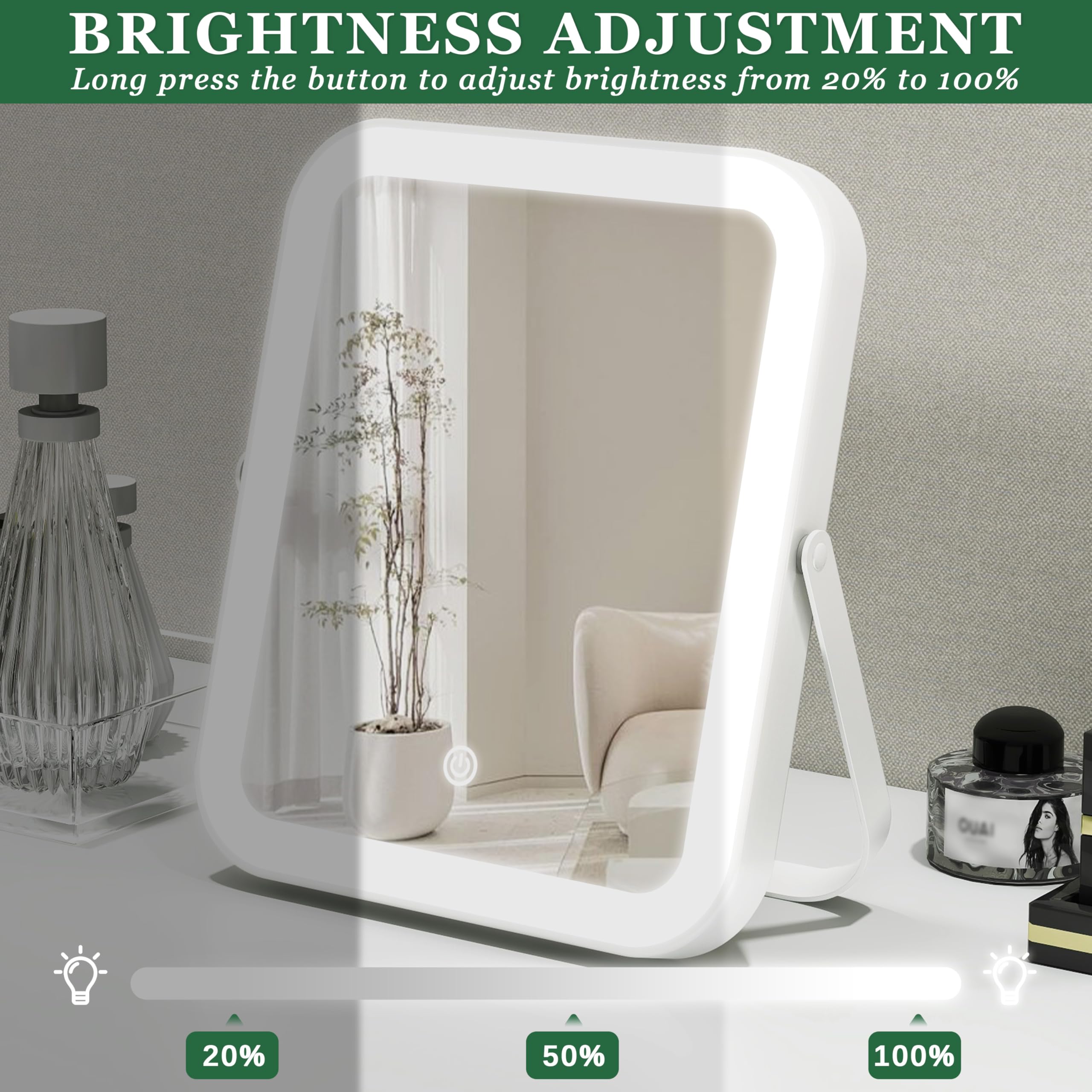 ROLOVE 360-degree rotation lets you find the perfect angle.
