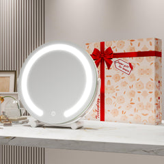 ROLOVE vanity mirror 12-inch diameter - frameless glow for shadow-free styling