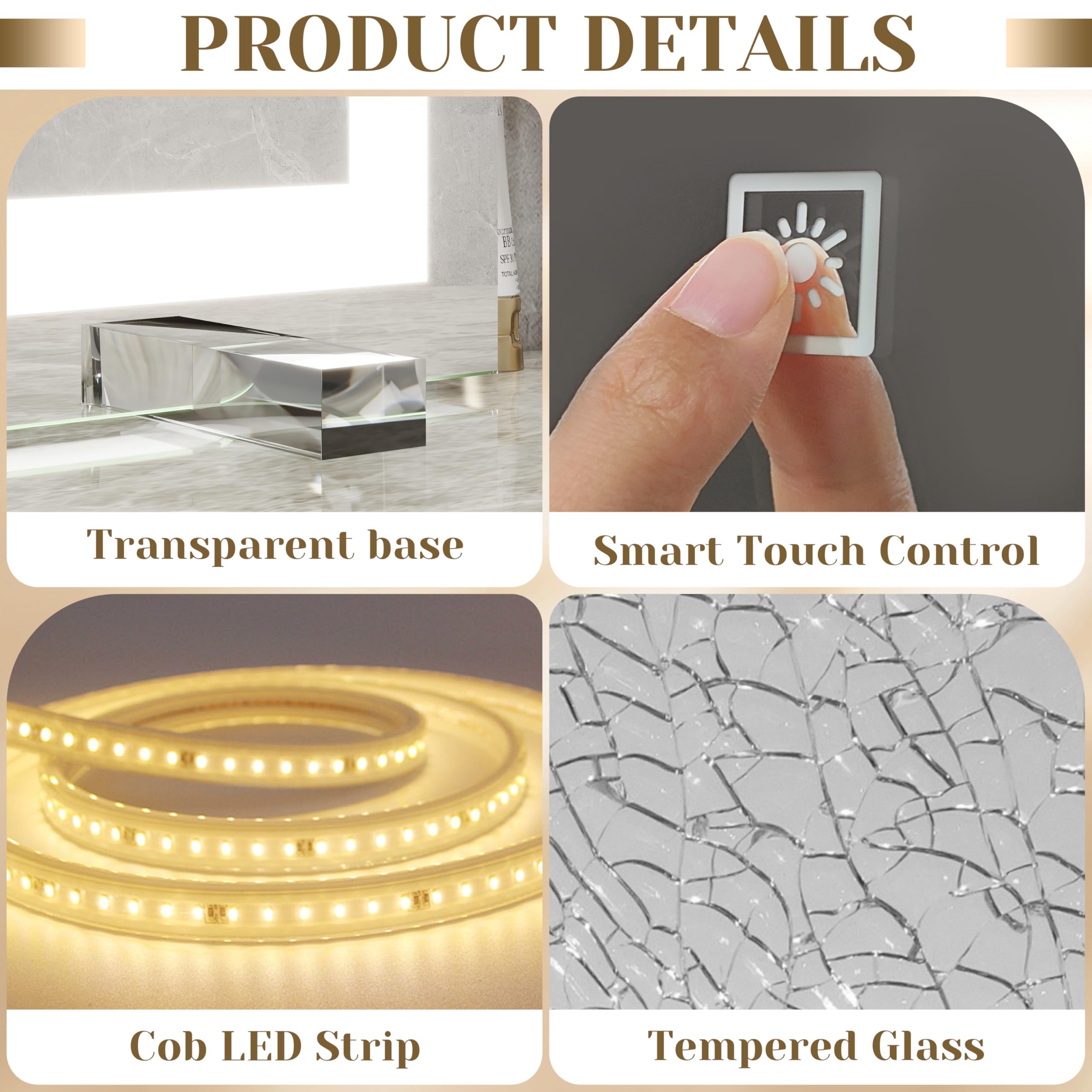 ROLOVE gift-ready vanity mirror ideal for beauty lovers and professionals