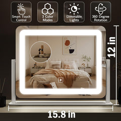 ROLOVE detachable 10x magnification aids detailed grooming and brow shaping.