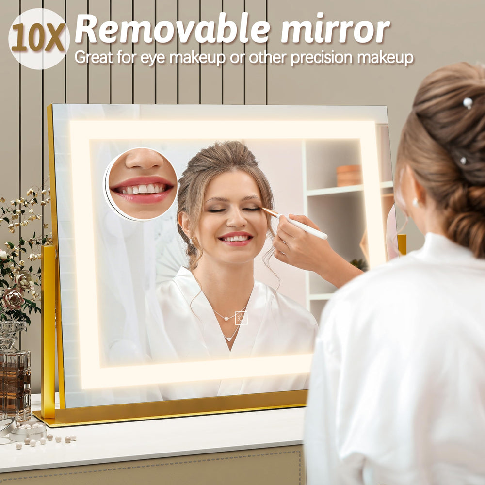 ROLOVE vanity mirror dresser-mount keeps your vanity organized and space-efficient.