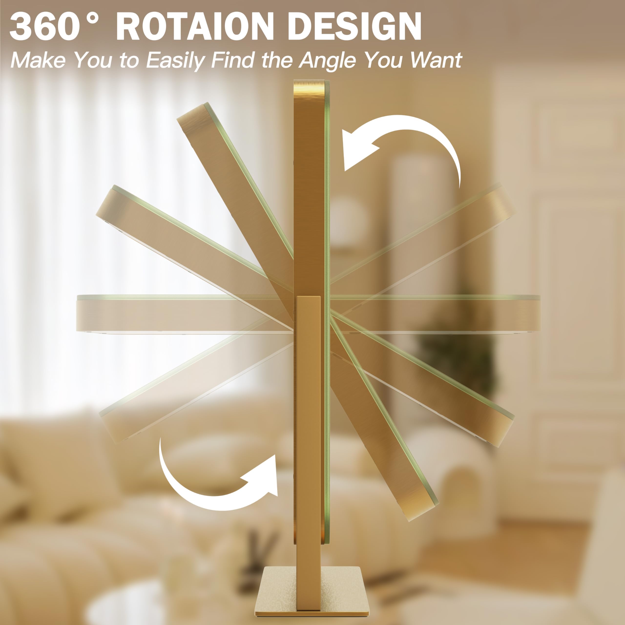 ROLOVE lighted desk mirror creates flattering lighting for video calls and tutorials.