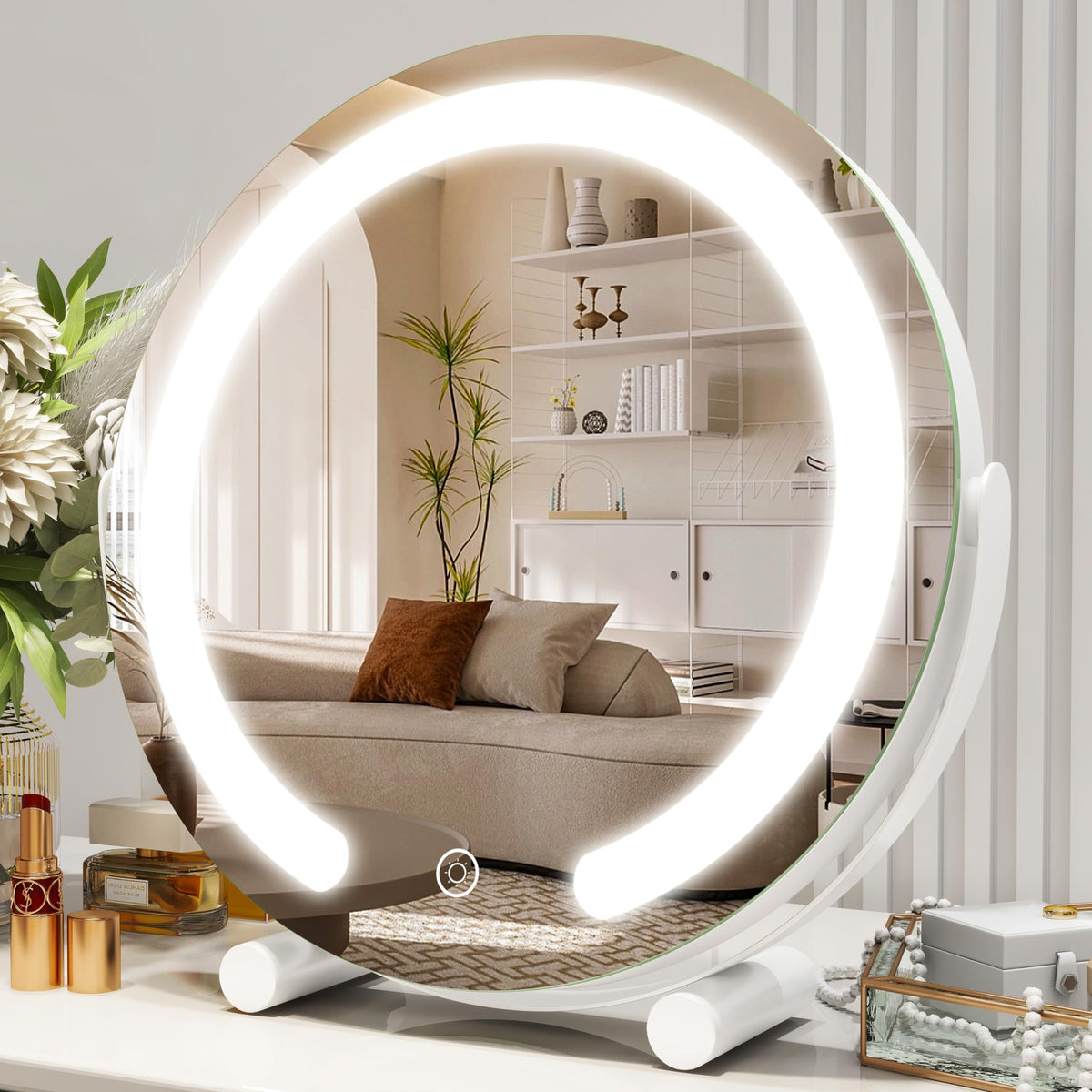 ROLOVE vanity mirror lights - 12-inch illumination for precise makeup application