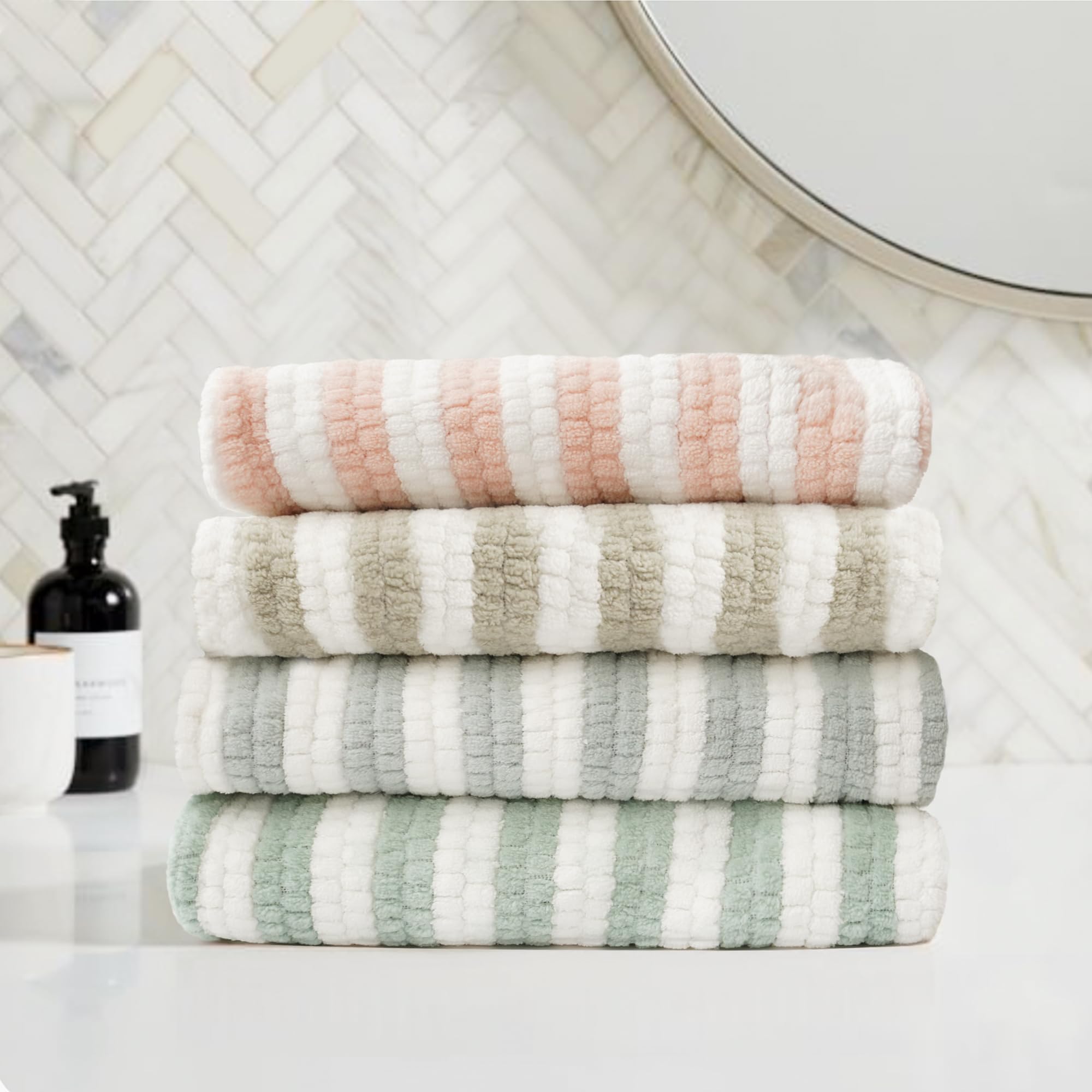 ROLSHOL travel-gym hair towel pack ready for on-the-go drying