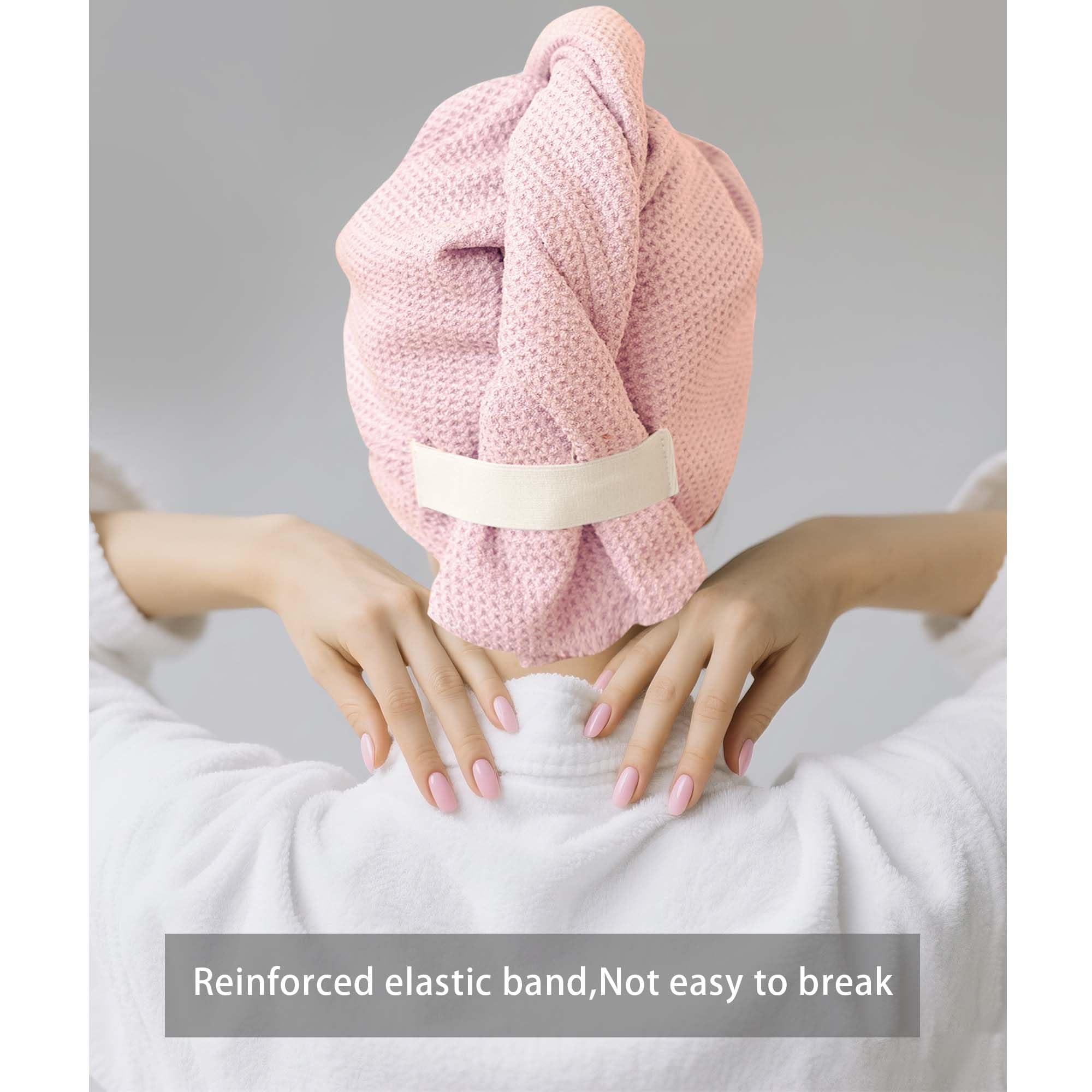 ROLSHOL anti-slip design keeps towel in place while getting ready.