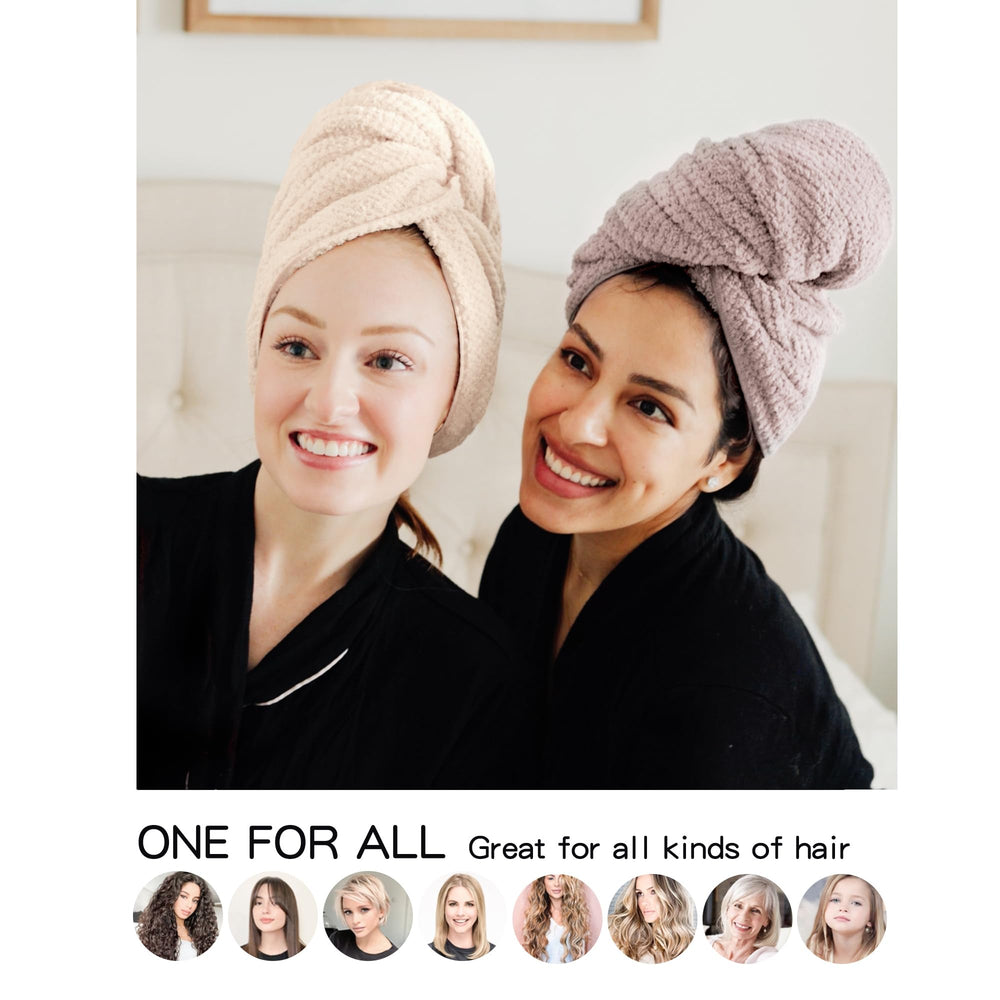 ROL SHOL towel minimizes friction to reduce frizz and breakage