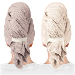ROL SHOL large microfiber hair towel mauve shows quick-dry performance for daily styling