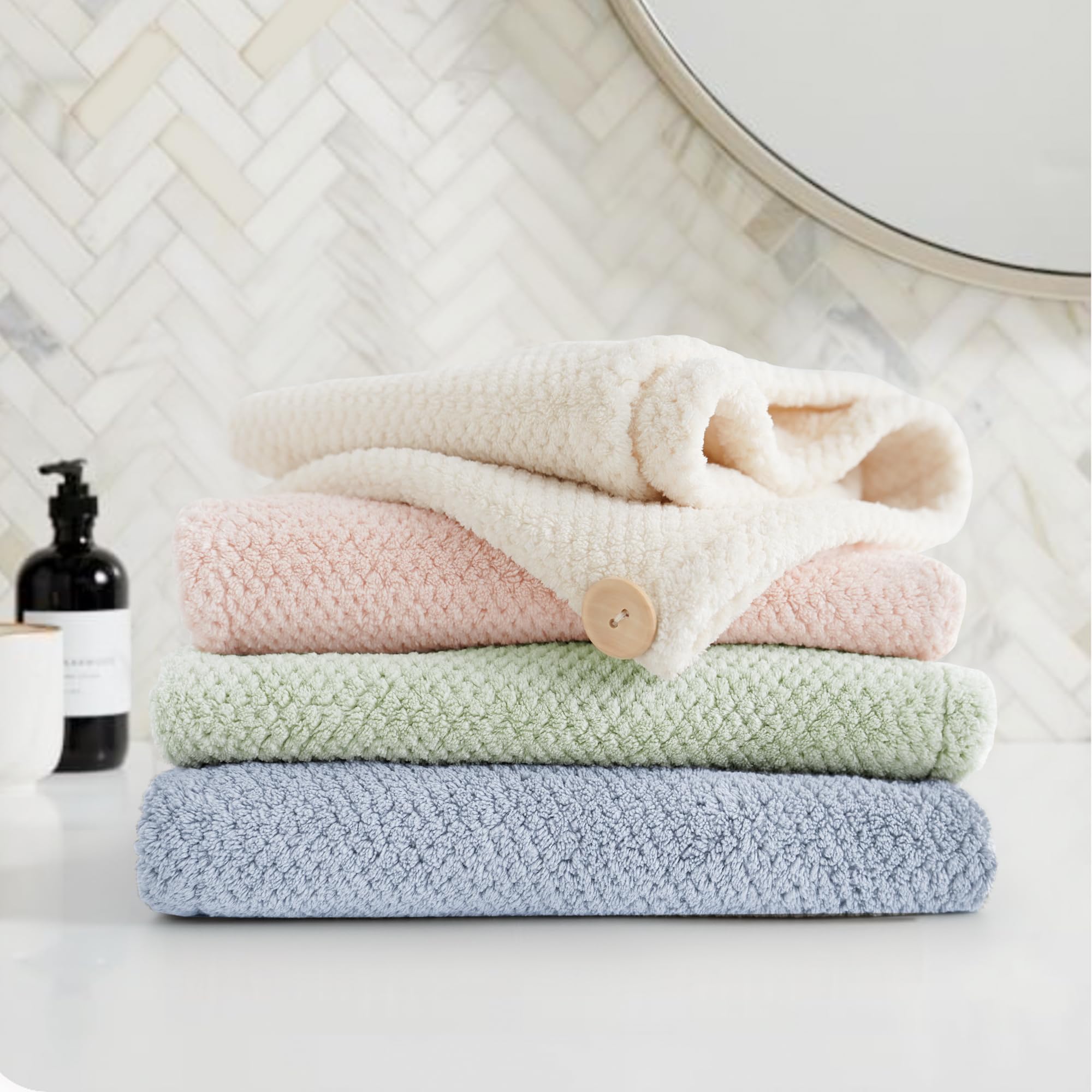 ROLSHOL travel-ready wrap set for quick-drying everyday use.