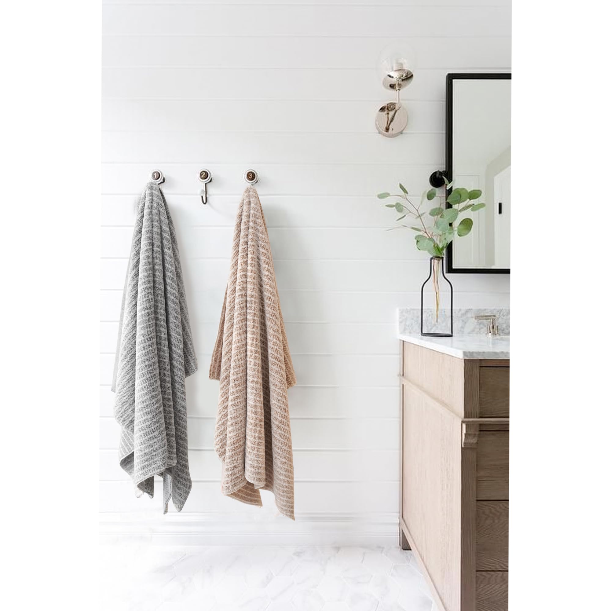 ROLSHOL towel with secure elastic band keeps wrap in place