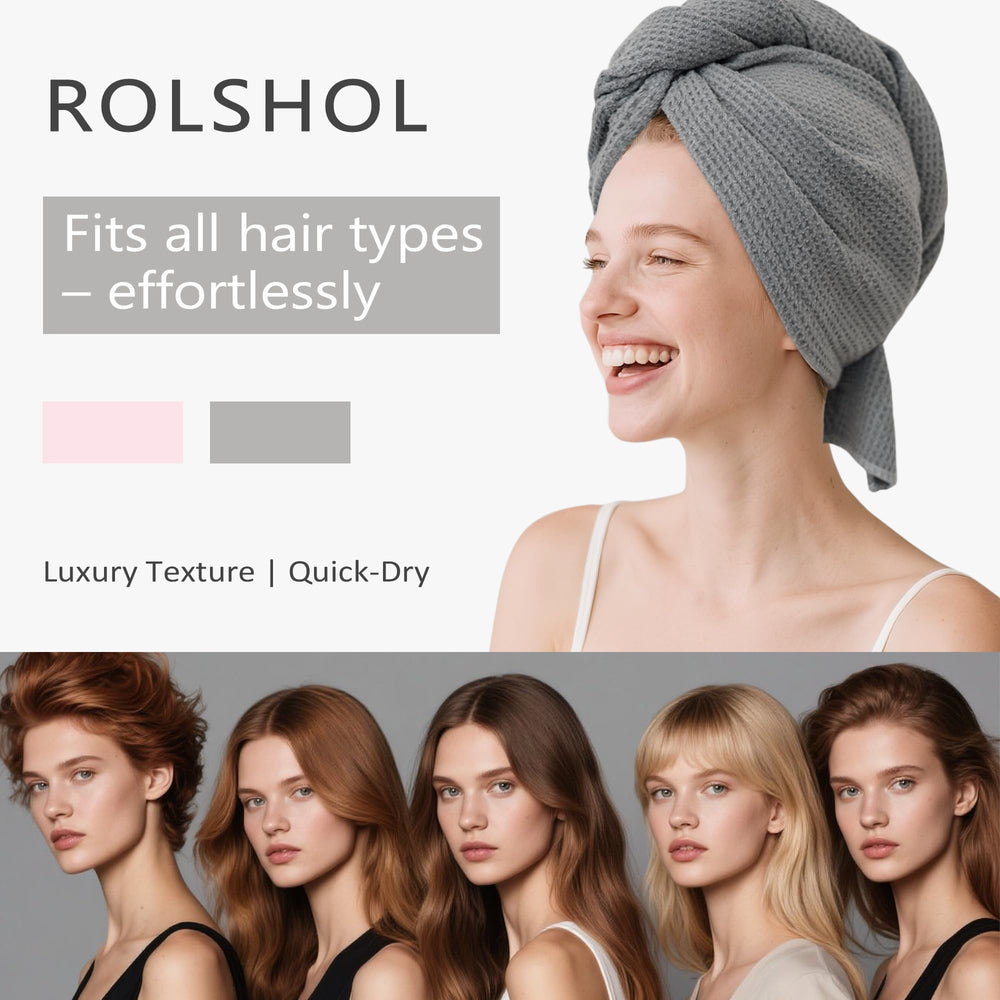 ROLSHOL soft absorbent microfiber fabric reduces friction during drying.