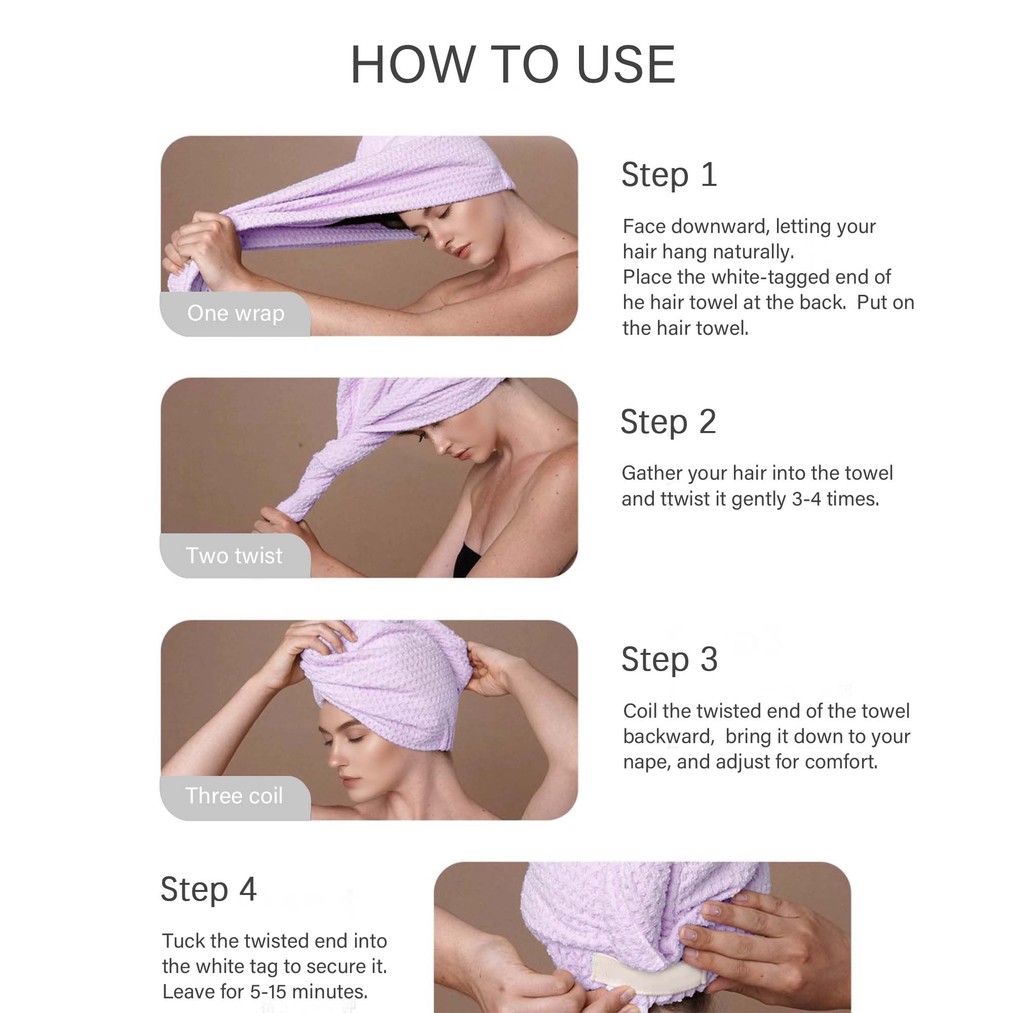 ROLSHOL wet-hair use demonstrates gentle drying without frizz