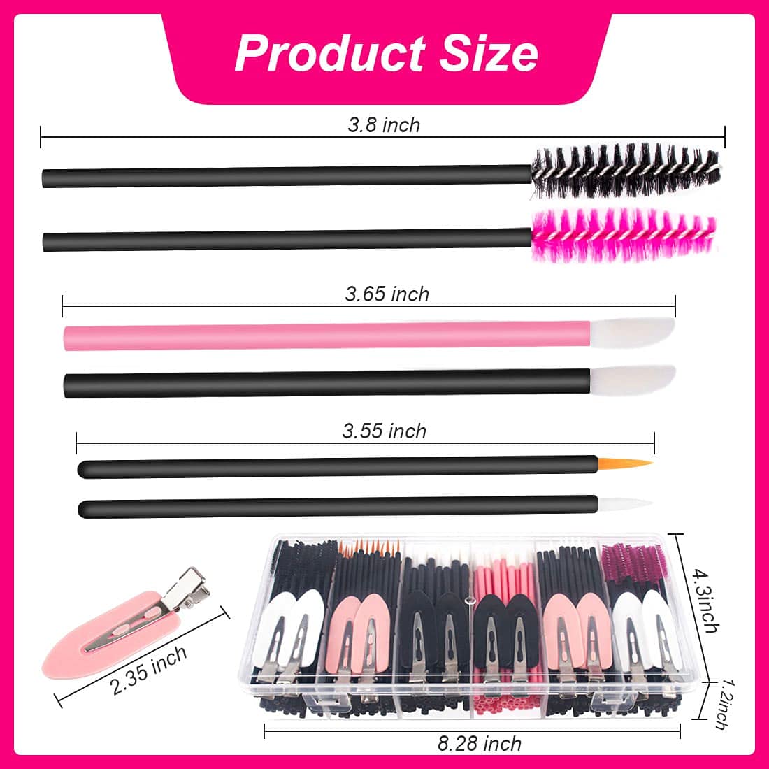 Rolybag mascara wands 50-pieces for precise lash application