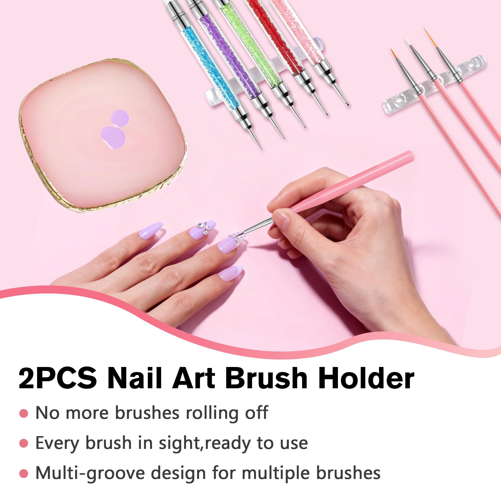 Rolybag nail art sculpture pen for 3D accents and sculpture
