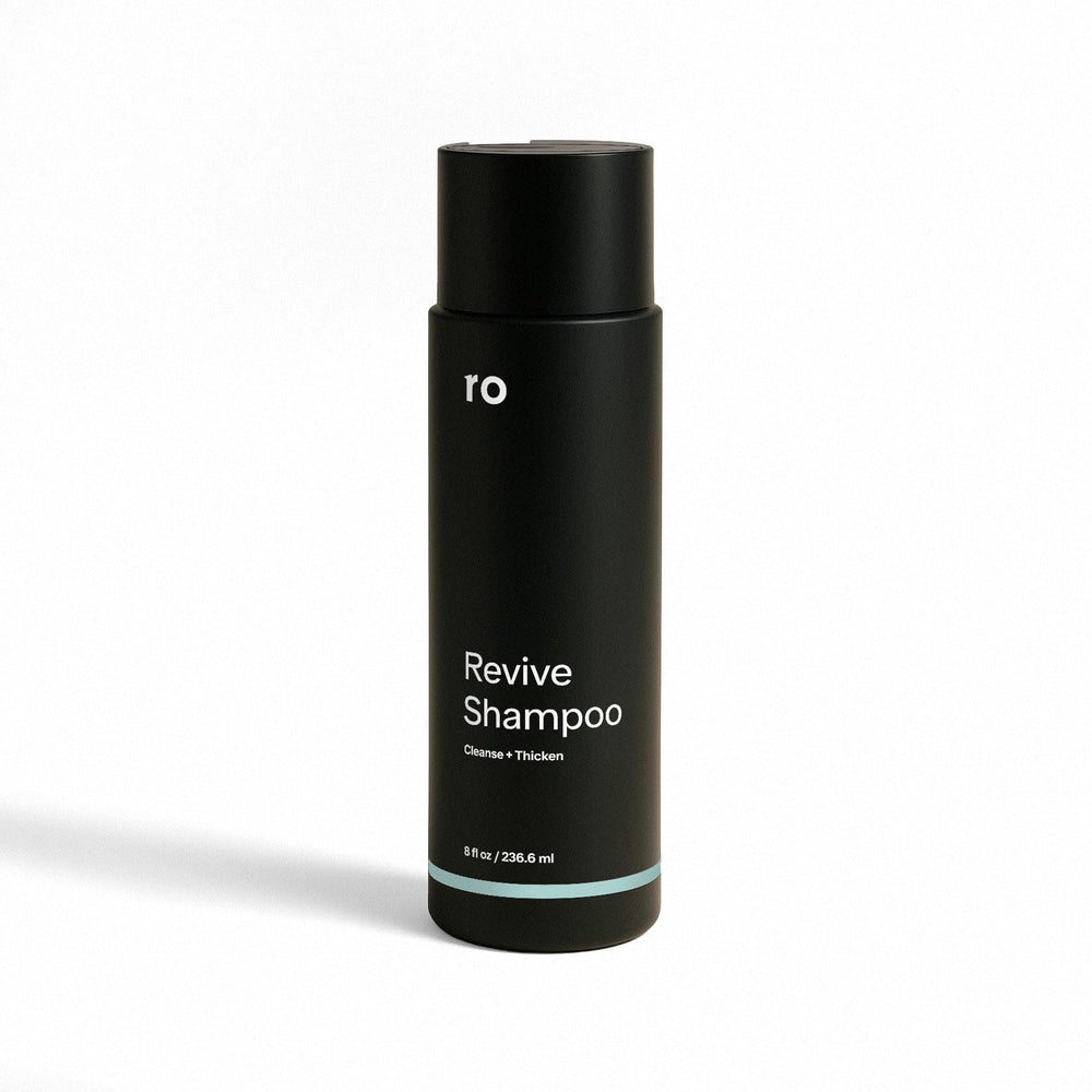 ROMAN Ro Men's Revive Shampoo bottle—fuller-looking hair potential during daily cleansing