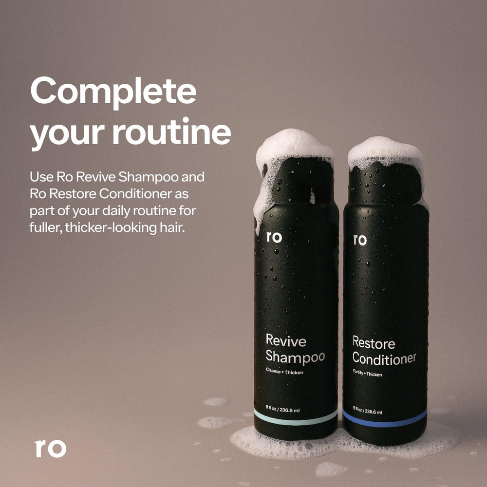 ROMAN Ro Men's Revive Shampoo caffeine boost—invigorating rinse for energized mornings