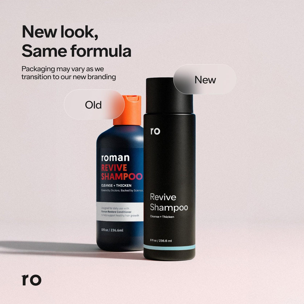 ROMAN Ro Men's Revive Shampoo sulfate-free formula—gentle cleanse without harsh residue